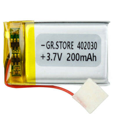 باتری لیتیوم ۲۰۰mAh 30*20*3mm