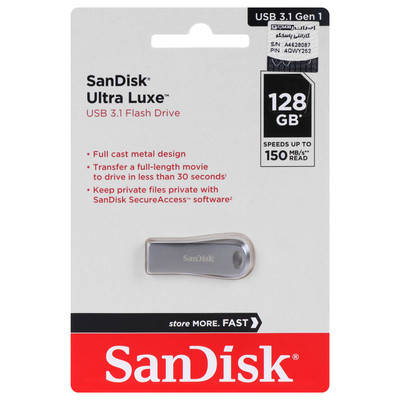 SanDisk Ultra Luxe USB3.1 Flash Memory-128GB (گارانتی3 ساله ایران رهجو)