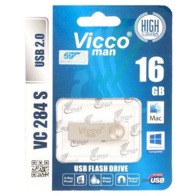نقره ای Vicco man VC284 S USB2.0 Flash Memory-16GB
