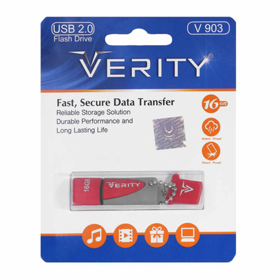 Verity V903 USB2.0 Flash Memory-16GB-(گارانتی آسان سرویس) قرمز