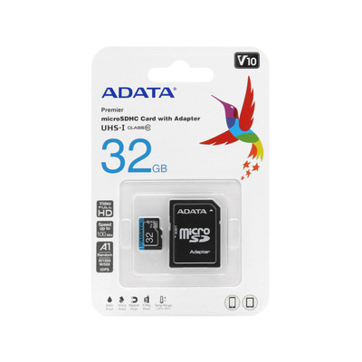 ADATA Premier microSDHC & adapter UHS-I U1-V10 100MB/s-32GB (گارانتی مادام‌العمر شرکت آونگ)
