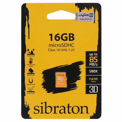 Sibraton microSDHC UHS-I U1 580X -16GB (گارانتی مادام متین)