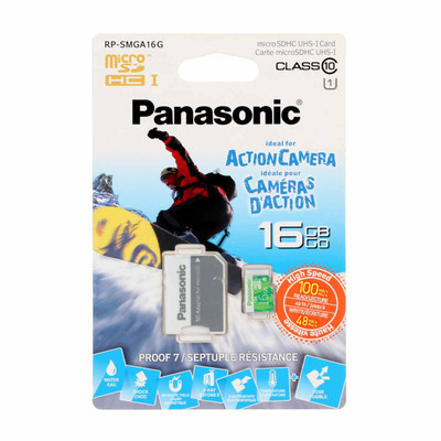 Panasonic microSDHC & adapter Class 10 U1 - 100MB/s - 16GB (گارانتی مادام‌العمر استار مموری)