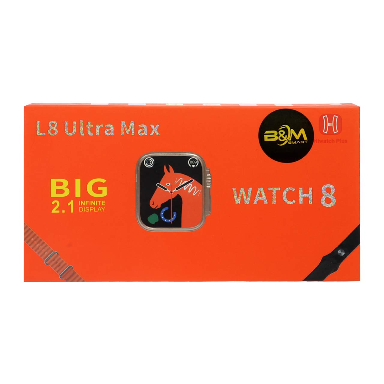 ساعت هوشمند مدل L8 ULTRA MAX - نقره ای - DST