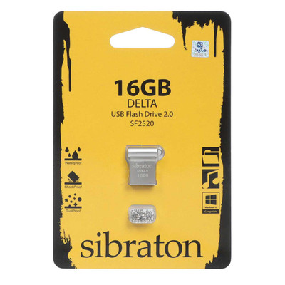 Sibraton DELTA SF2520 USB2.0 Flash Memory - 16GB (گارانتی متین) نقره ای
