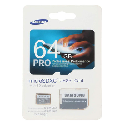 Samsung microSDXC & adapter UHS-I U3 Class 10 - 90MB/s - 64GB (گارانتی مادام‌العمر استار مموری