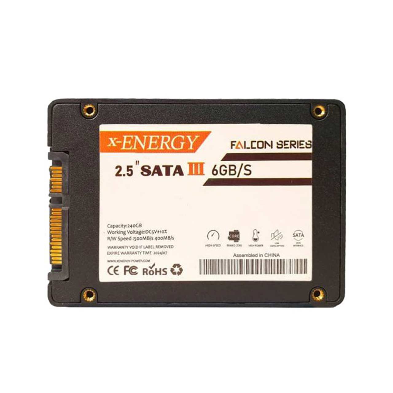 هارد X-ENERGY SSD مدل Falcon ظرفیت 240GB - مشکی (گارانتی IPM