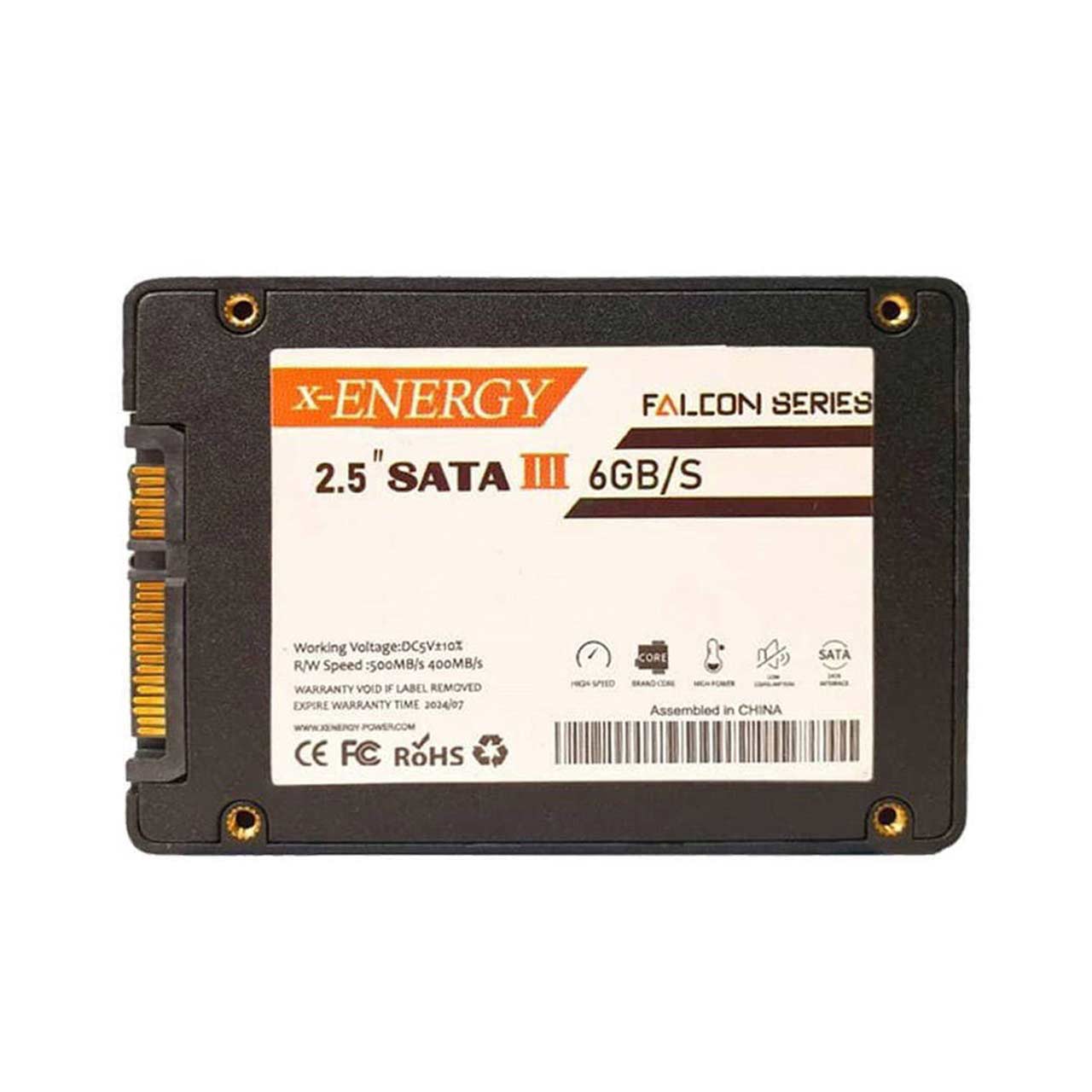 هارد X-ENERGY SSD مدل Falcon ظرفیت 480GB - مشکی (گارانتی IPM