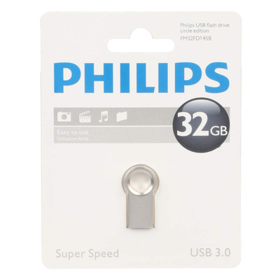 Philips CirCle FM32FD145B USB 3.0 Flash Memory - 32GB (گارانتی مادام العمر استار مموری) نقره ای