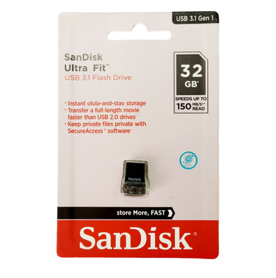 فلش ۳۲ گیگ SanDisk مدل Fit usb3 گارانتی شرکتی