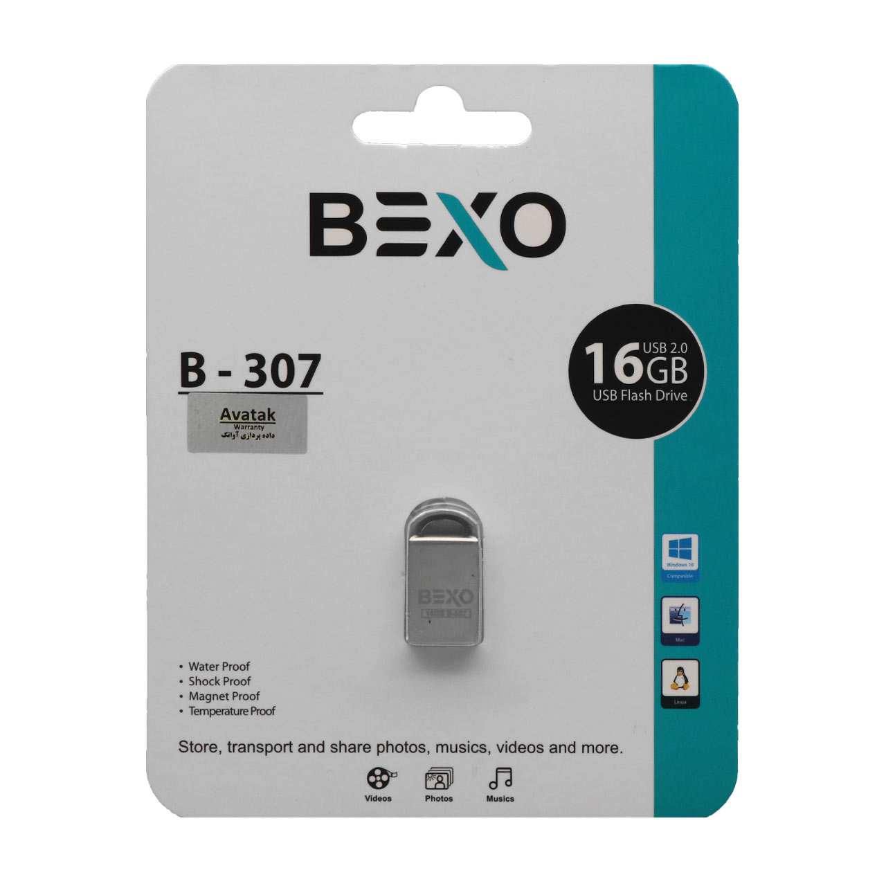 فلش BEXO B-307 USB2.0 Flash Memory-16GB