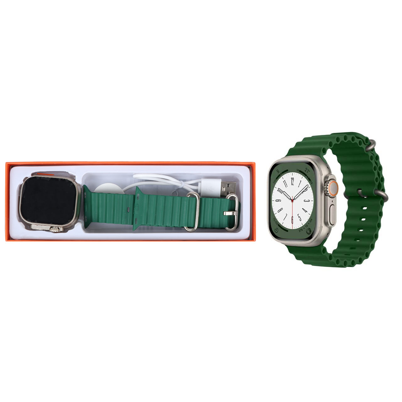 ساعت هوشمند سری 9 مدل Ultra2 T2000 - سبز