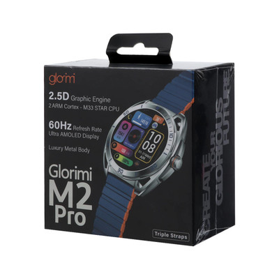 ساعت هوشمند شیائومی Glorimi مدل M2 Pro - آبی نارنجی