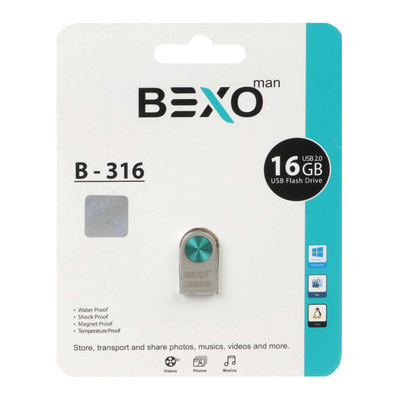 BEXO B-316 USB2.0 Flash Memory - 16GB (گارانتی داده پردازی آواتک) سبز