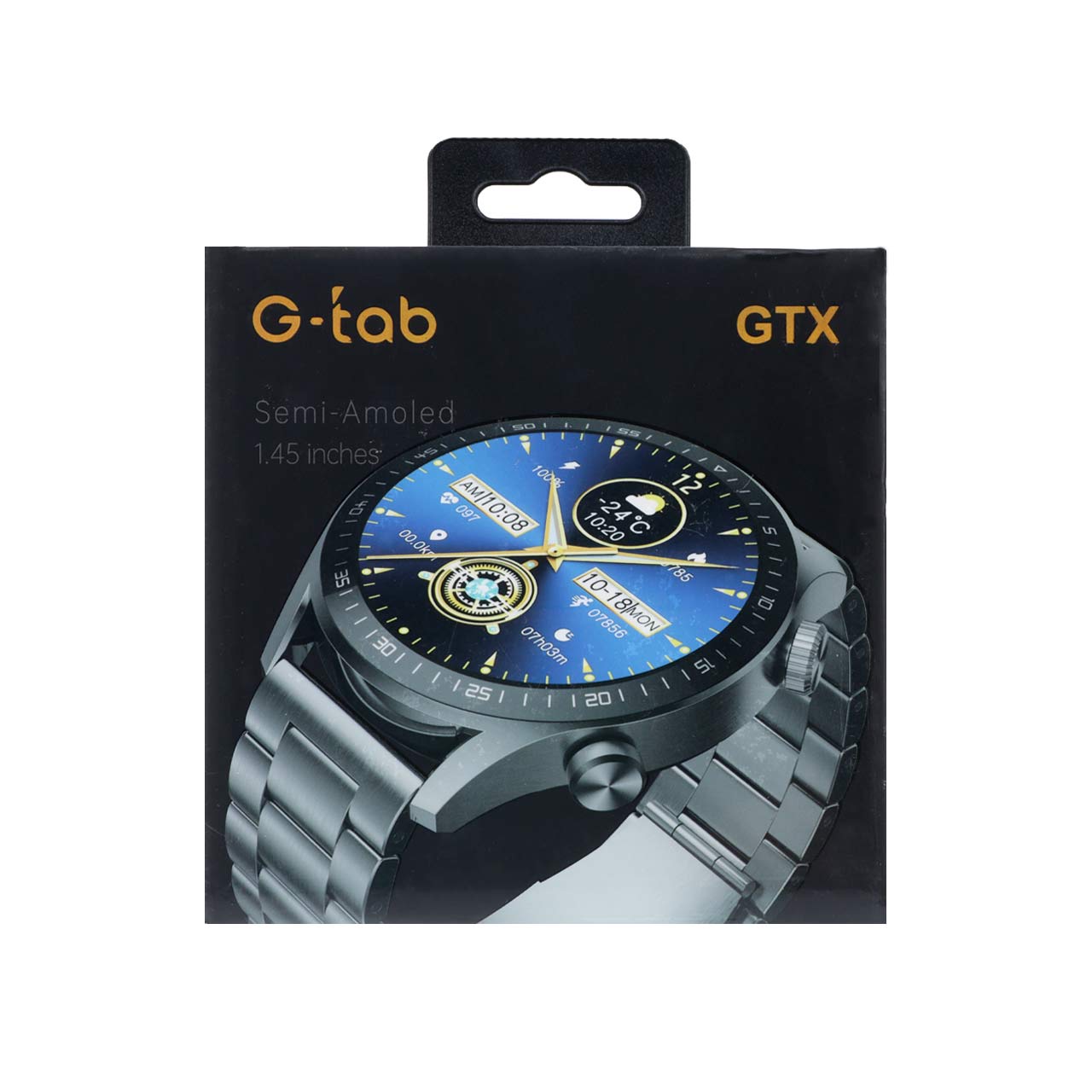 ساعت هوشمند G-tab مدل GTX - مشکی (گارانتی 18 ماهه شرکتی)