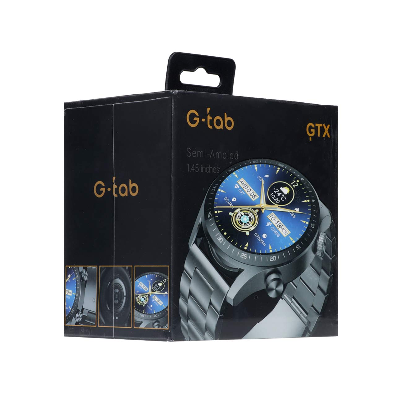 ساعت هوشمند G-tab مدل GTX - مشکی (گارانتی 18 ماهه شرکتی)