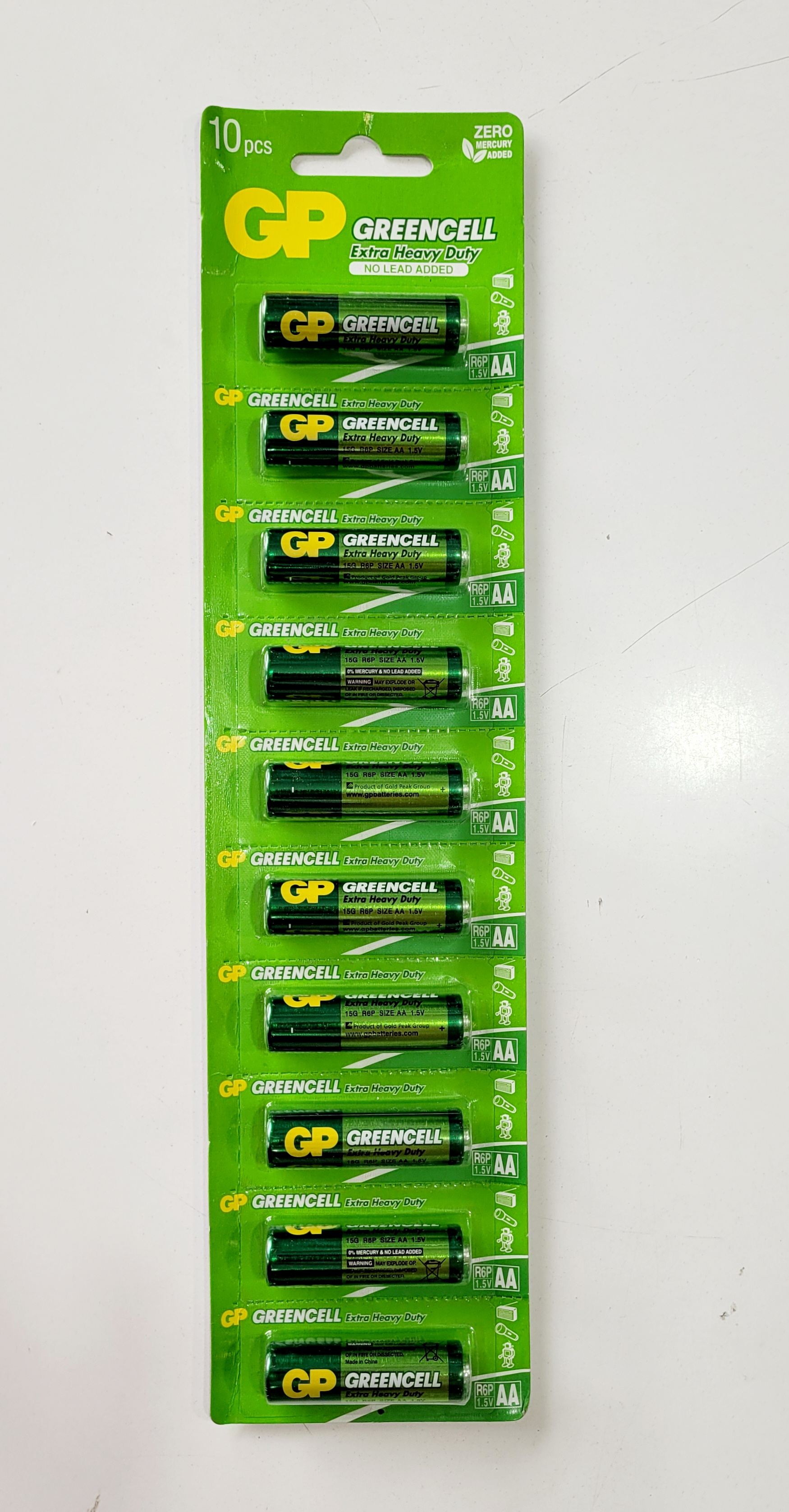 باتری قلم Greencell ورق ۱۰ عددی GP
