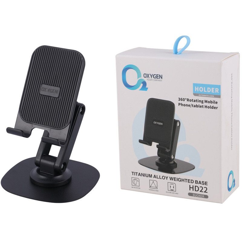 هولدر رومیزی موبایل و تبلت اکسیژن مدل HD22 با قابلیت تنظیم زاویه