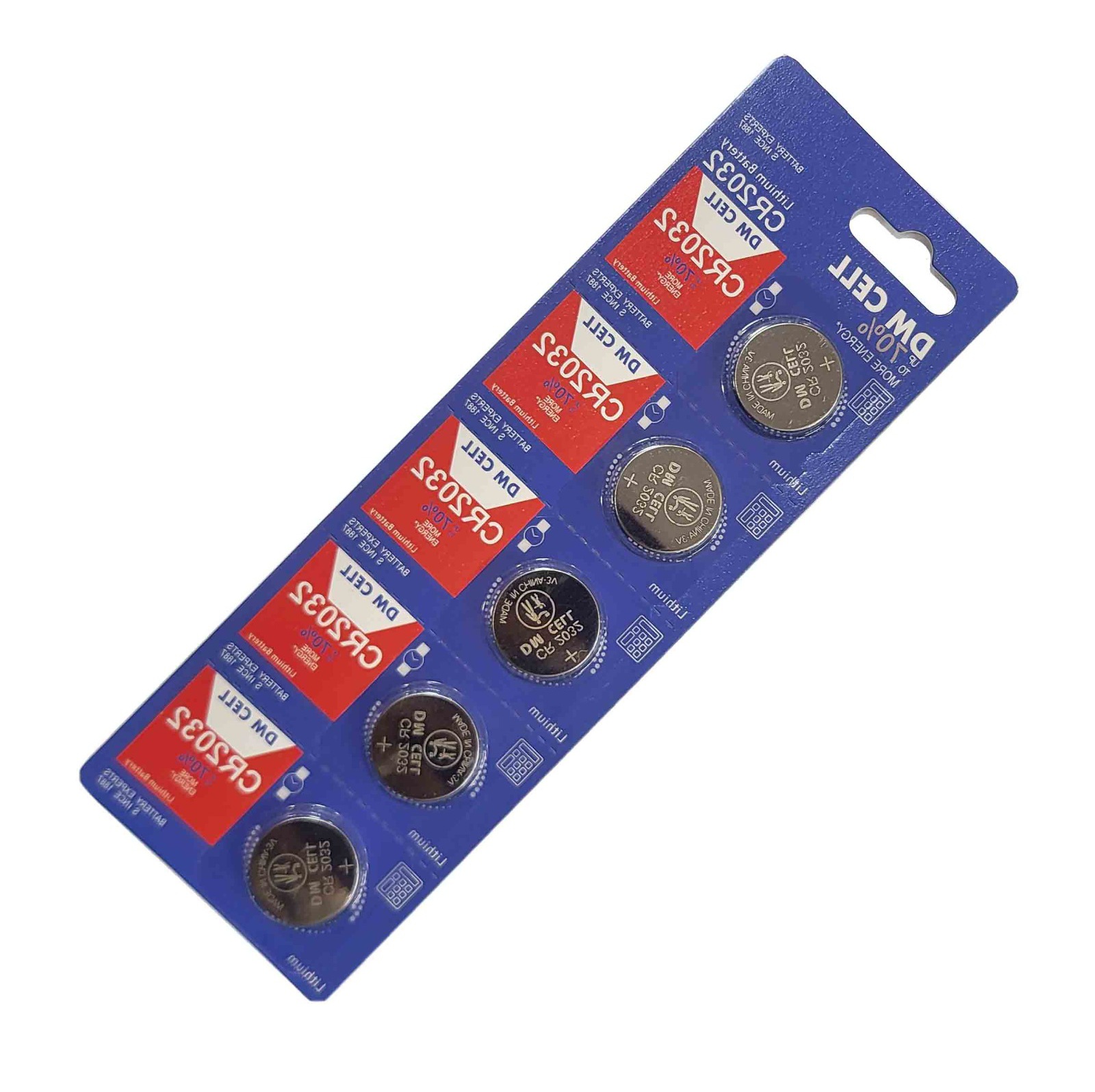 باتری سکه ای CR2032 برند Dmcell پک 5 عددی