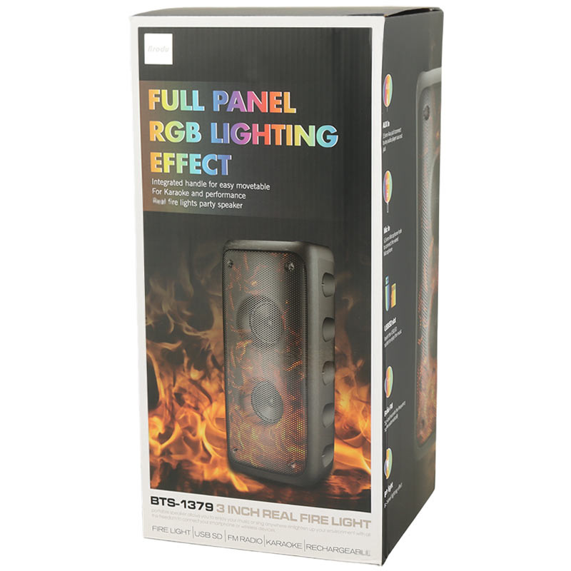 اسپیکر بلوتوثی Brodu مدل BTS-1379 با قابلیت اتصال رم و فلش