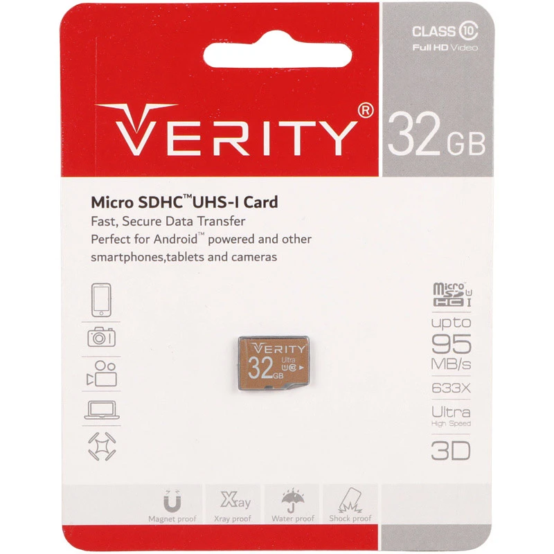 رم میکرو 32 گیگ وریتی Verity U106 U1 95MB/s(t)