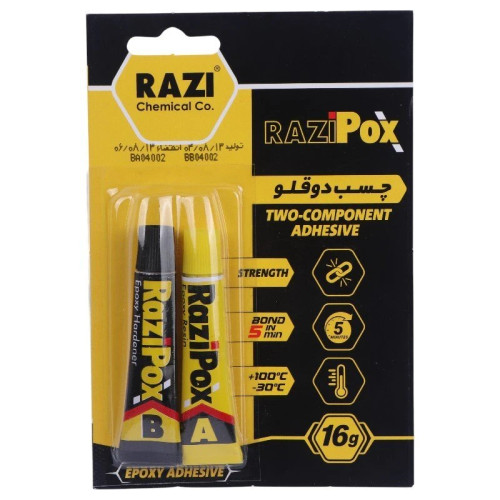 چسب دوقلو مات 16 گرم رازی Pox(t)