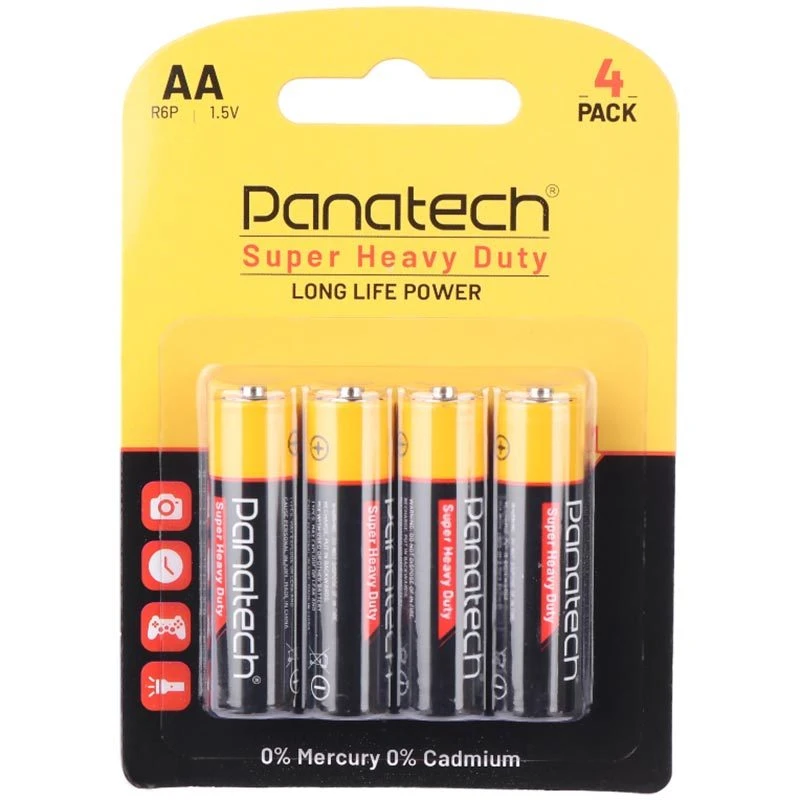باتری چهارتایی قلمی پاناتک Super Heavy Duty R6P(t)(حداقل سفارش 12 عدد)