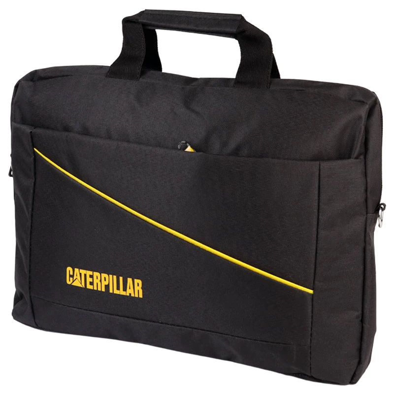 کیف لپ تاپ دوشی Caterpillar خط زرد(t)
