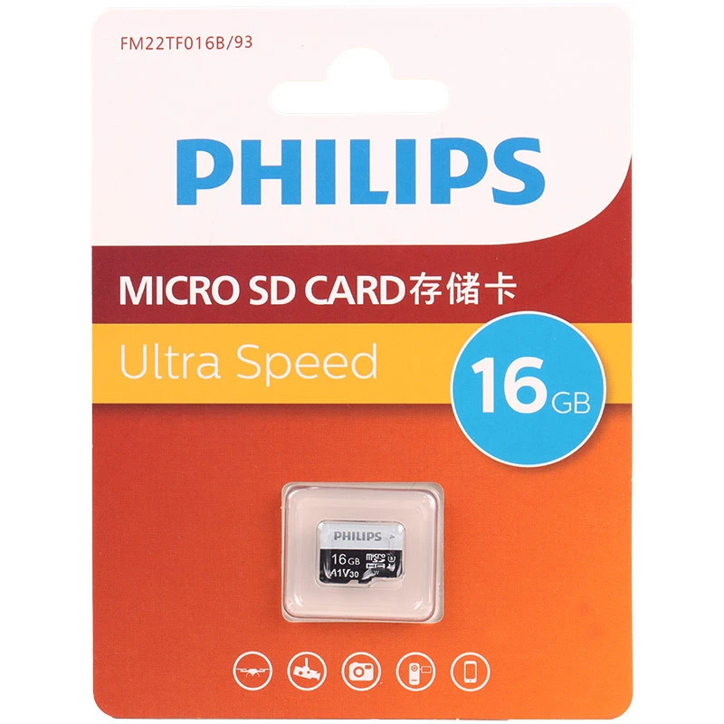 رم میکرو 16 گیگ فیلیپس Philips Ultra Speed U3 A1 V30(t)