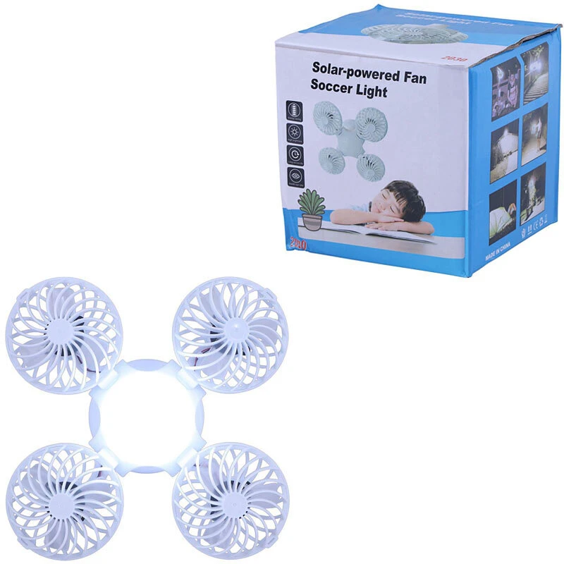 چراغ اضطراری شارژی خورشیدی پنکه ای تاشو Solar Powered 2030(t)