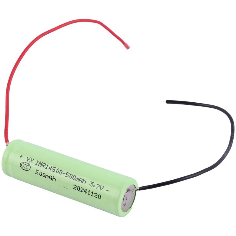باتری لیتیوم استوانه ای سیم دار Hongci IMR14500 500mAh(t)