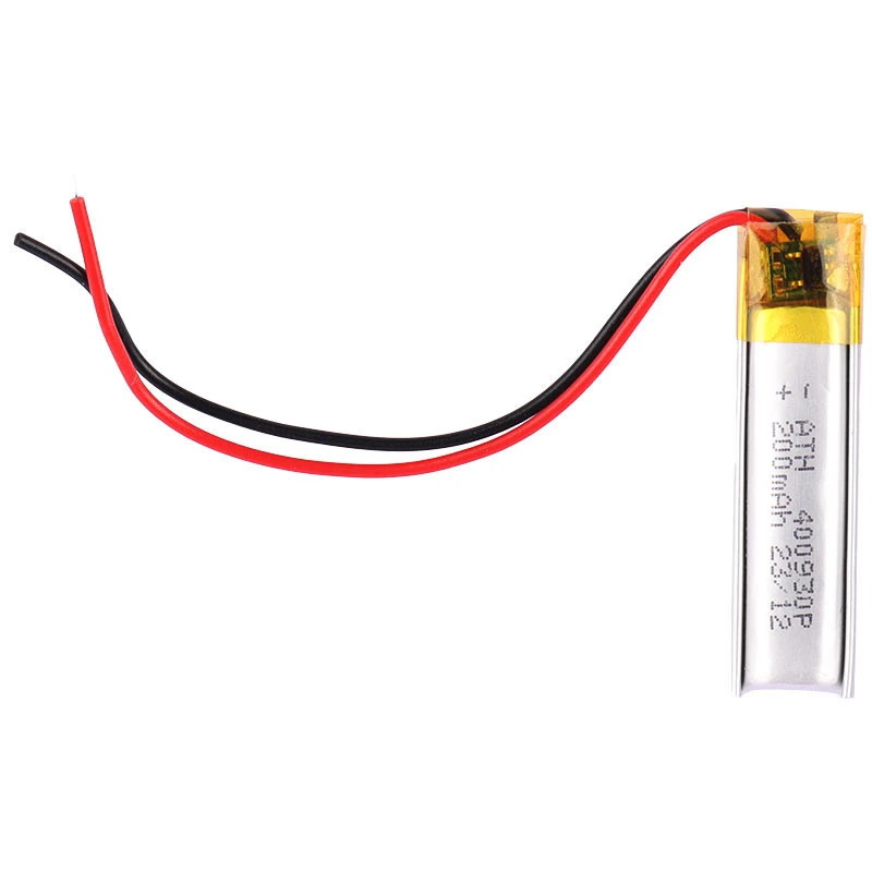 باتری لیتیوم 200mAh 40*9*30mm 400930P(t)