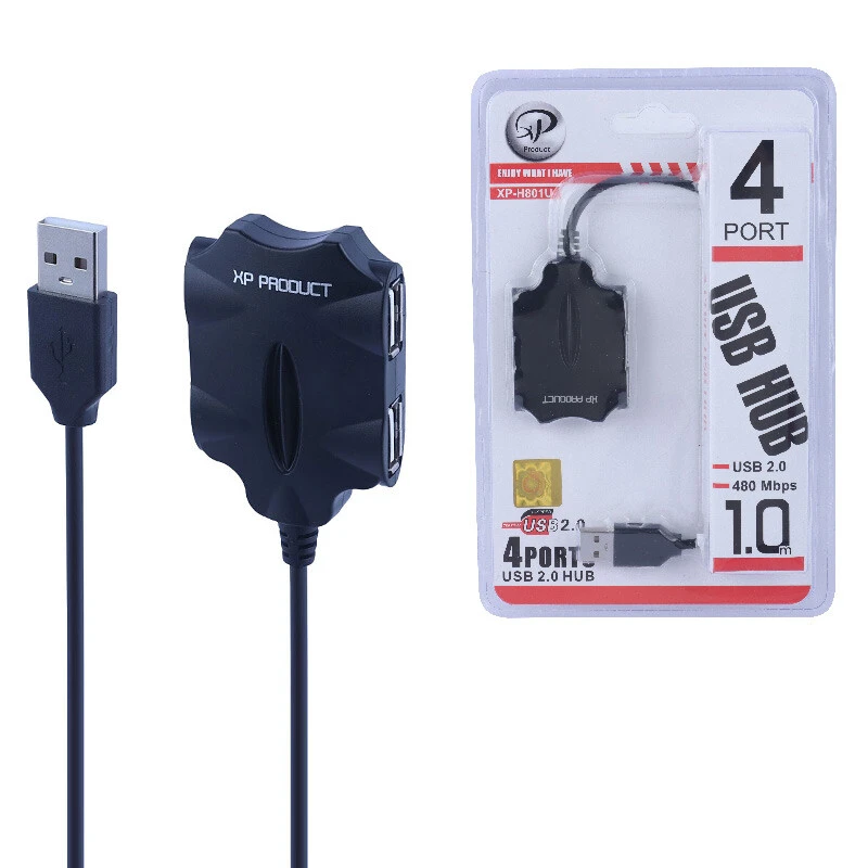 هاب 4 پورت USB ایکس پی پروداکت H-801U(t)
