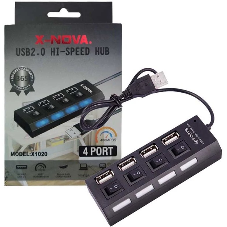 هاب ۴ پورت USB NOVA X1020