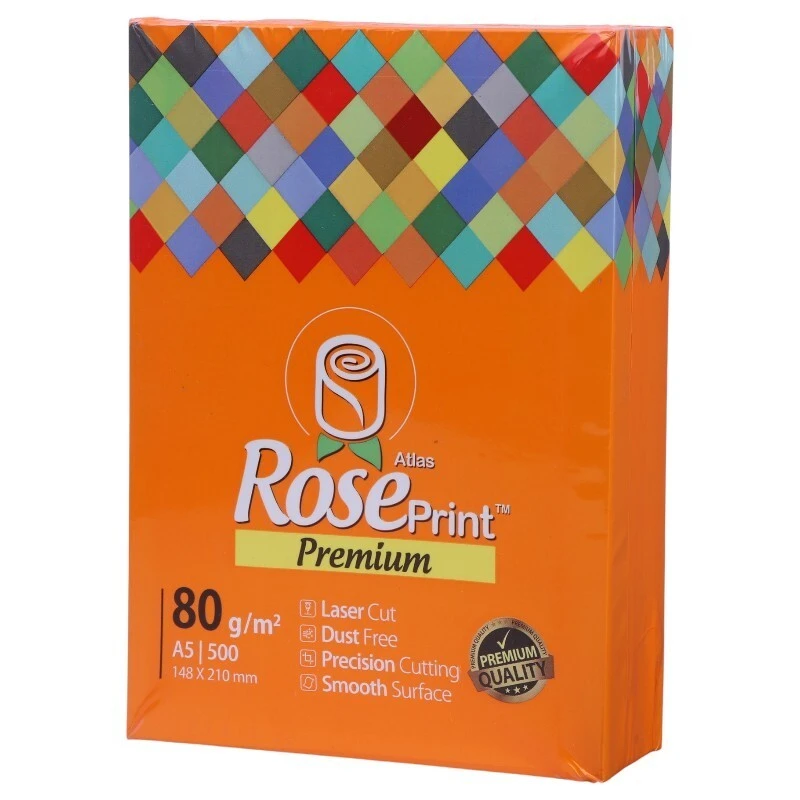کاغذ A5 رز پرینت 80 گرم بسته 500 عددی