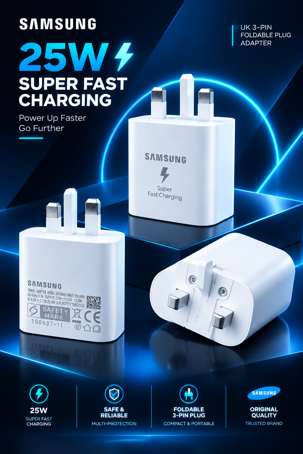 شارژر 25w وات سوپر فست شارژ TA-800  بدون جعبه