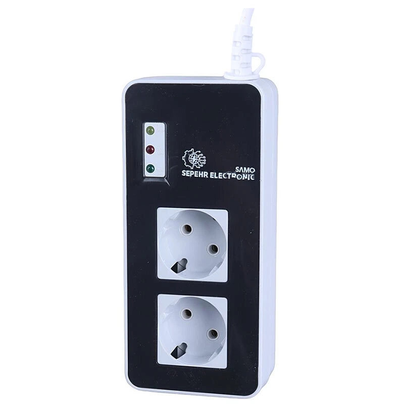 محافظ برق یخچال و فریزر 2 خانه سامو سپهر الکترونیک SSE 100 با کابل 1.8 متری