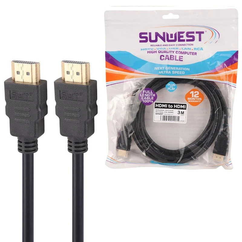 کابل HDMI سان وست Sunwest طول 3 متر