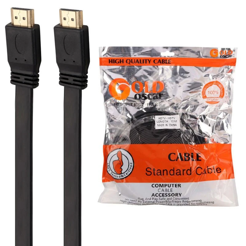 کابل HDMI گلد اسکار Flat طول 10 متر