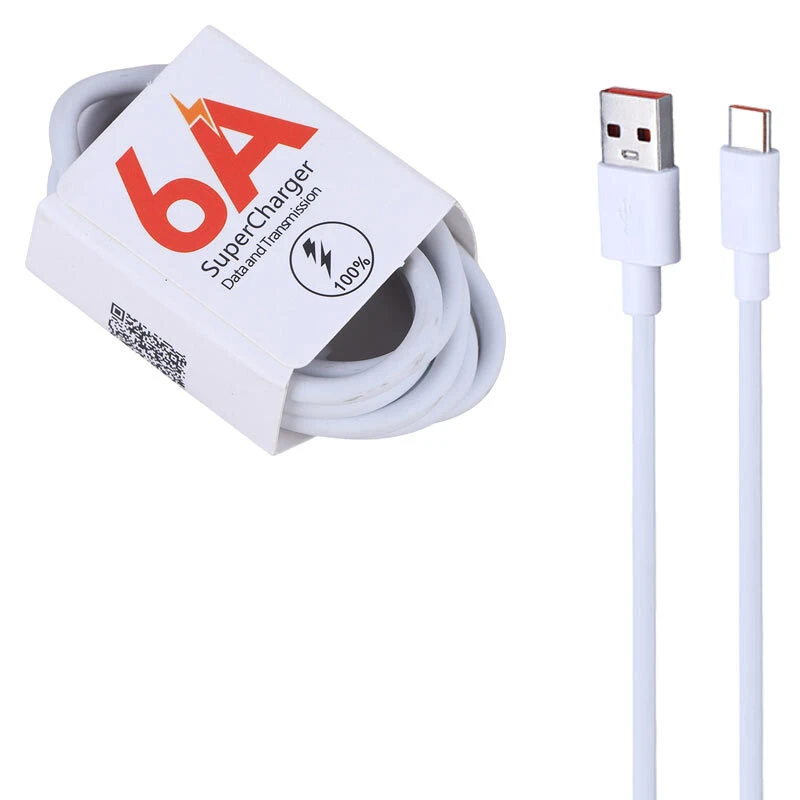 کابل تایپ سی فست شارژ 6 آمپر شیائومی طول 1 متر کد 2