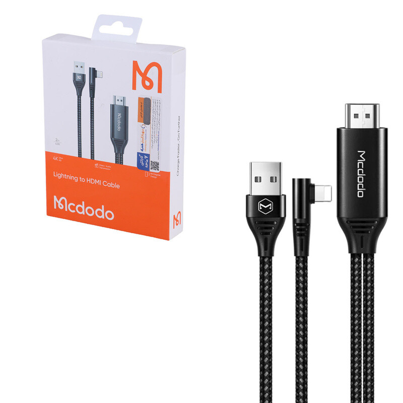 کابل تبدیل Lightning به HDMI مک دودو CA-640 طول 2 متر (t)