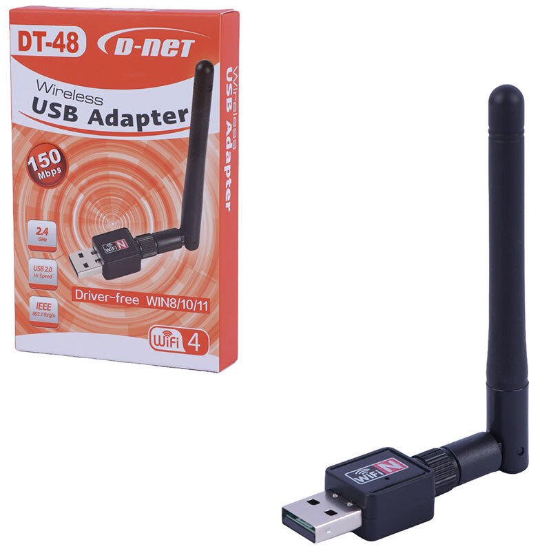 کارت شبکه بی سیم آنتن دار دی نت DT-48 150Mbps (t)