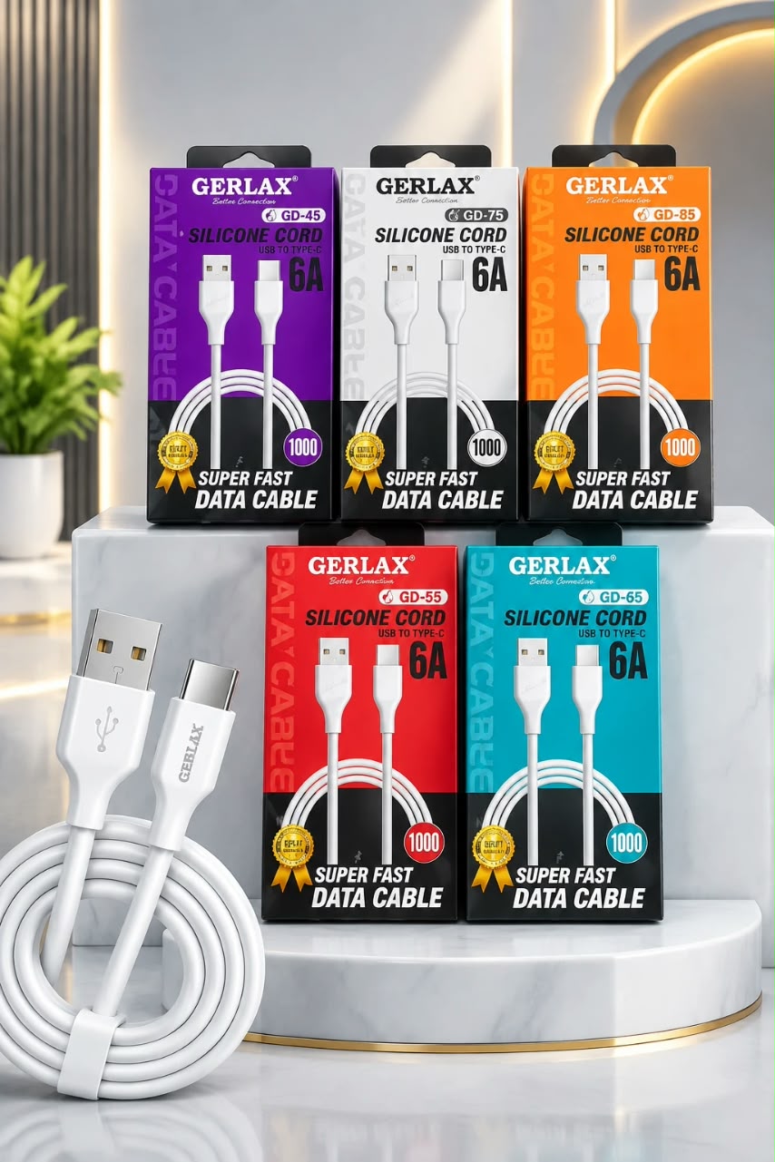 کابل شارژ GERLAX فست شارژ TYPE-C