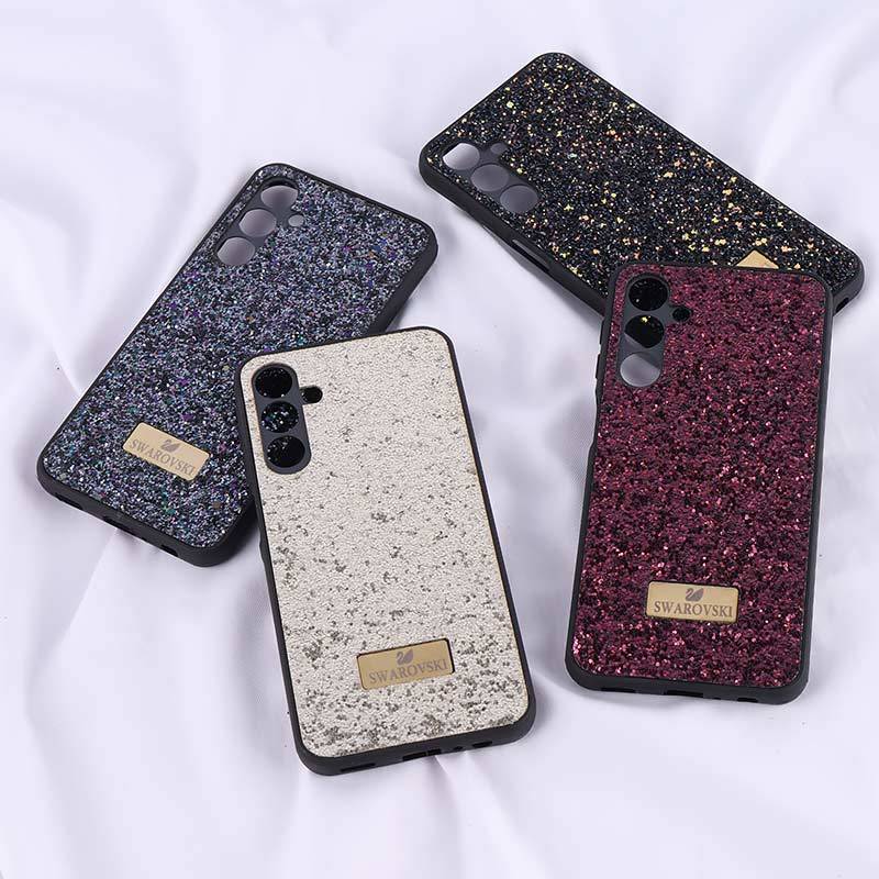 قاب شاینی Swarovski سامسونگ Galaxy A25 محافظ لنزدار(رنگبندی جور رندوم )
