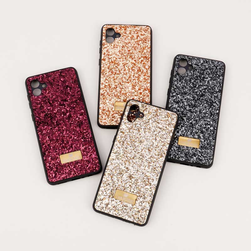 قاب شاینی Swarovski سامسونگ Galaxy A04 محافظ لنزدار(رنگبندی جور رندوم)