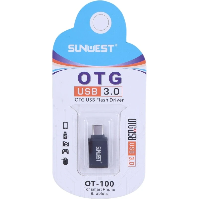 تبدیل USB OTG به تایپ سی سان وست OT-100